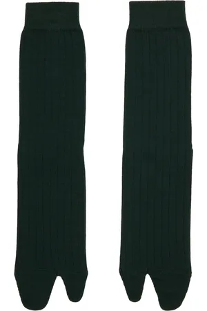 Maison Margiela Green Bootleg Socks