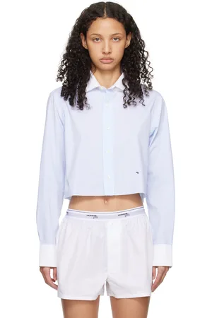 HOMMEGIRLS Blue Stripe Shirt