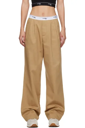 HOMMEGIRLS Brown Pleated Trousers