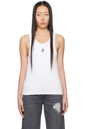 J.W.Anderson White Embroidered Tank Top