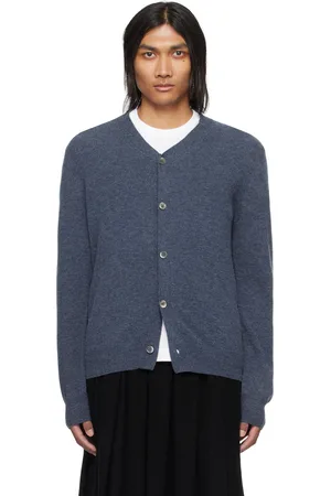 Comme des Garçons PLAY Navy Heart Patch Cardigan