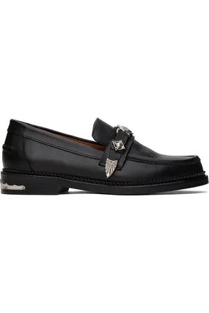 TOGA VIRILIS SSENSE Exclusive Black Saffiano Loafers
