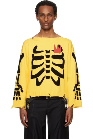 Charles Jeffrey Loverboy Yellow Slash Sweater