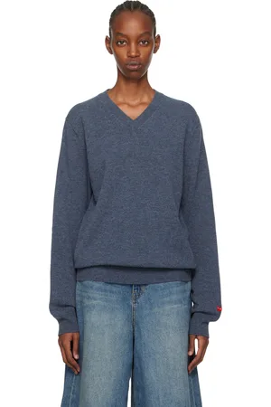 Comme des Garçons PLAY Navy Small Heart Sweater