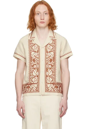 BODE Beige Rose Garland Shirt