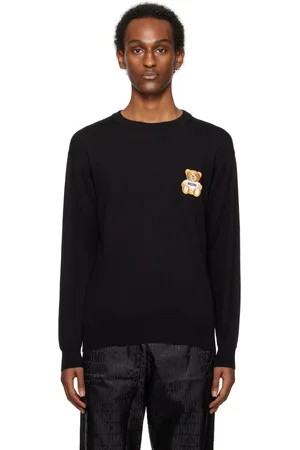 Moschino Black Teddy Patch Sweater