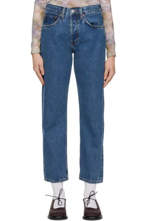 RE/DONE Blue Stove Pipe Jeans