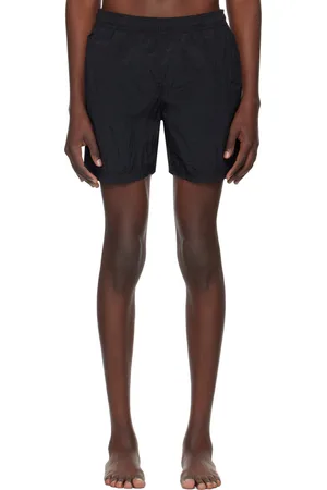 Stone Island Black Crinkled Swim Shorts
