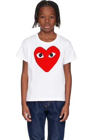 Comme des Garçons PLAY Kids White Big Heart T-Shirt