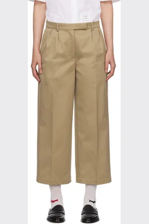 Thom Browne Beige Relaxed Trousers