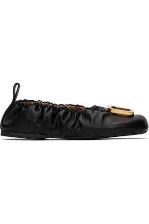 J.W.Anderson Black Buckle Ballerina Flats