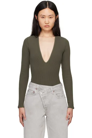 AGOLDE Khaki Zena Bodysuit