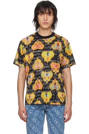VERSACE Black Printed T-Shirt