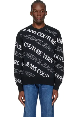 VERSACE Black Wave Sweater