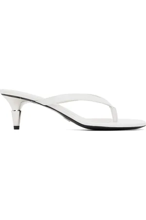 Proenza Schouler White Spike Flip Flop Heels