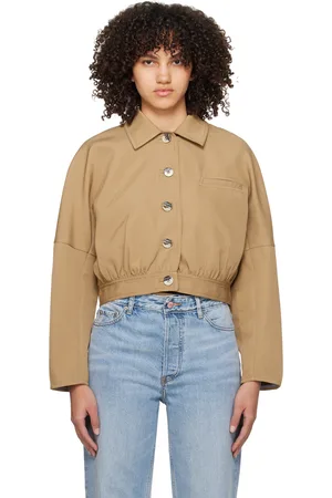 Ganni Tan Short Jacket