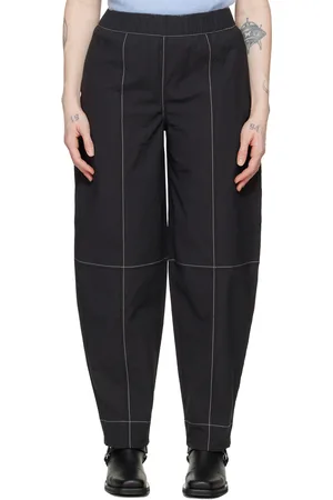 Ganni Black Curve Trousers