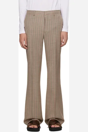 DRIES VAN NOTEN Brown Slim-Fit Trousers