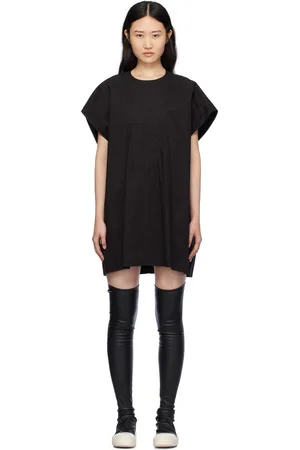 Rick Owens Black Splintered Minidress