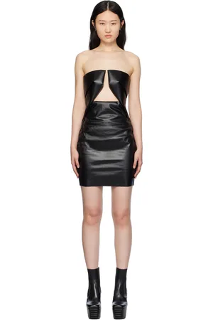 Rick Owens Black Prong Minidress