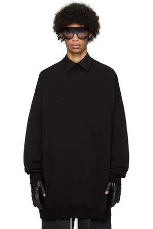 Rick Owens Black Splintered Peter Sweatshirt