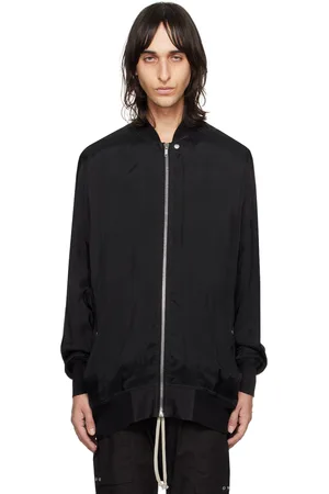 Rick Owens Black Jumbo Peter Flight Bomber Jacket