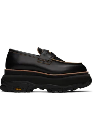 SACAI Black Platform Loafers