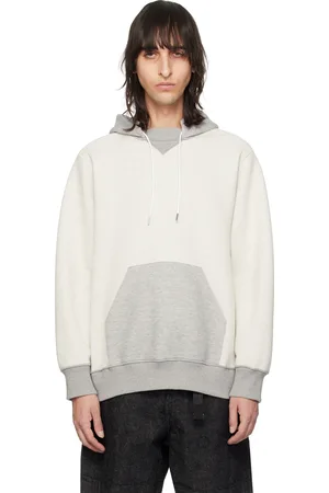 SACAI Off-White Drawstring Hoodie