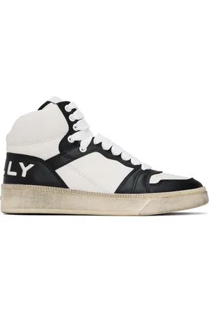 Bally Black & White Raise High-Top Sneakers