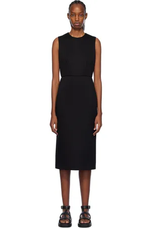 Max Mara Black Maremar Midi Dress