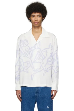 CARNE BOLLENTE White & Purple Cloud Runners Shirt