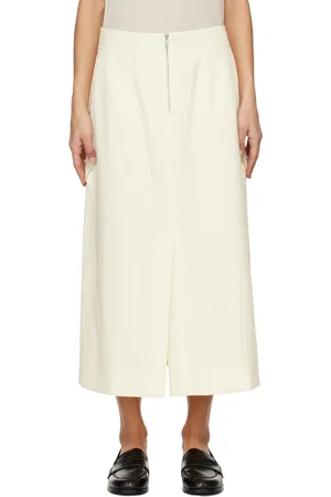 STUDIO NICHOLSON Off-White Tyrell Midi Skirt