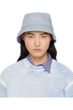 Acne Studios Blue Twill Bucket Hat