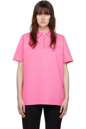 Jil Sander Pink Zip Polo