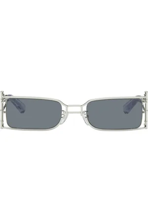 Feng Chen Wang SSENSE Exclusive Silver Bamboo Sunglasses