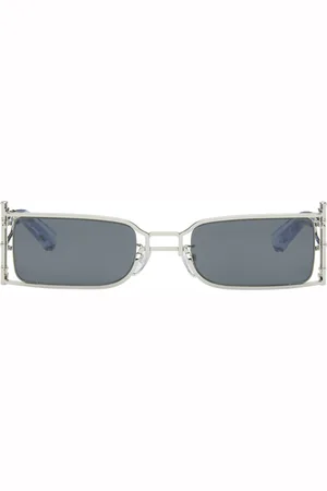 Feng Chen Wang SSENSE Exclusive Silver Bamboo Sunglasses