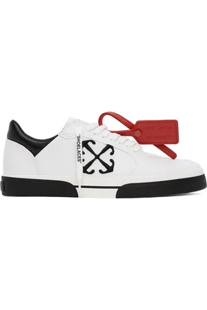 OFF-WHITE White & Black New Low Vulcanized Sneakers
