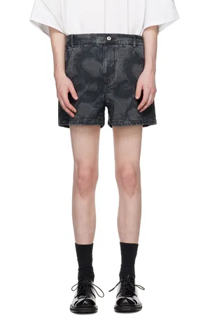 Feng Chen Wang Dragon Denim Shorts