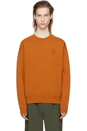 Maison Kitsuné Orange Bold Fox Head Sweatshirt