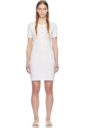VERSACE White Appliqué Minidress