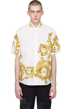 VERSACE White Watercolor Couture Shirt