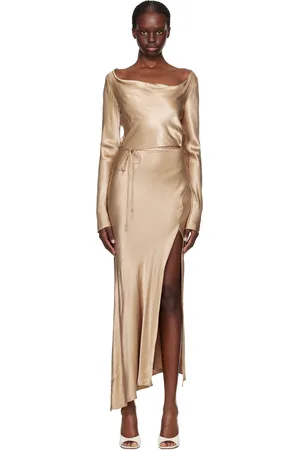 Bec & Bridge Taupe Moon Dance Maxi Dress