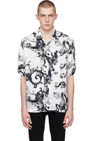 VERSACE White Watercolor Couture Shirt