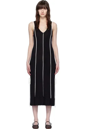 3.1 Phillip Lim Black Piping Maxi Dress