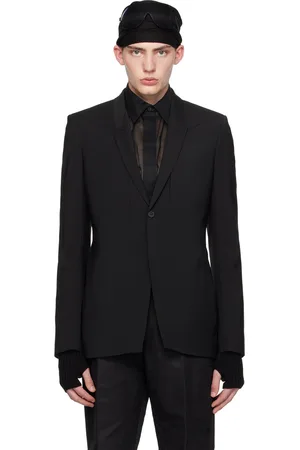 Rick Owens Black Fogpocket Soft Soft Blazer
