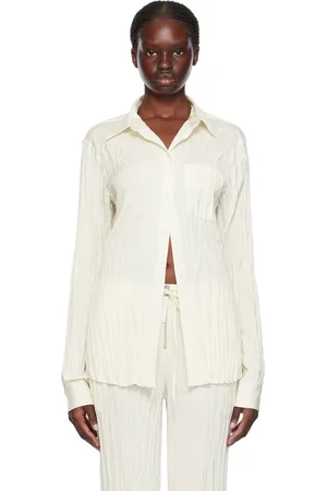 Helmut Lang Off-White Crushed Shirt