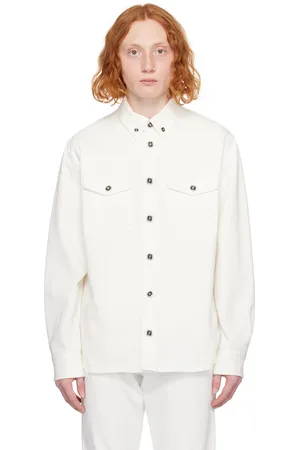 VERSACE White Medusa Denim Shirt