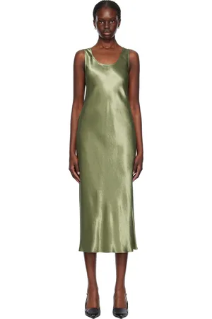Max Mara Khaki Talete Midi Dress