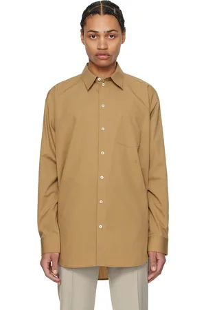 Helmut Lang Tan Oversized Shirt