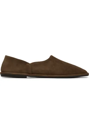 The Row Brown Canal Slip On Loafers